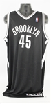 2012-13 Gerald Wallace Brooklyn Nets Game Worn Road Jersey (MEARS A10/Steiner) Inaugural Brooklyn Season