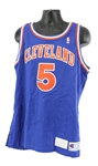 1990-91 Steve Kerr Cleveland Cavaliers Game Worn Road Jersey (MEARS A10)