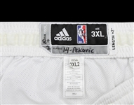 2013-14 Nikola Pekovic Minnesota Timberwolves Game Worn Home Uniform Shorts (MEARS LOA)