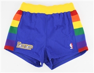 1989-90 Walter Davis Denver Nuggets Game Worn Road Uniform Shorts (MEARS LOA)
