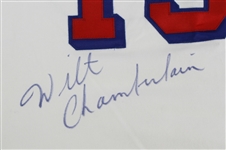 Wilt Chamberlain Signed Throwback Jersey. Basketball, Lot #44122