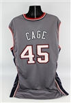 1999-2000 Michael Cage New Jersey Nets Game Worn Alternate Jersey (MEARS LOA)