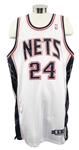 2003-04 Richard Jefferson New Jersey Nets Game Worn Home Jersey (MEARS A10)