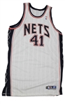 2003-04 Eddie Griffin New Jersey Nets Home Jersey (MEARS LOA)
