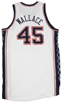 2011-12 Gerald Wallace New Jersey Nets Game Worn Home Jersey (MEARS A10/Steiner) Last New Jersey Season