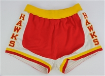 1979-82 Dan Roundfield Atlanta Hawks Game Worn Road Uniform Shorts (MEARS LOA)