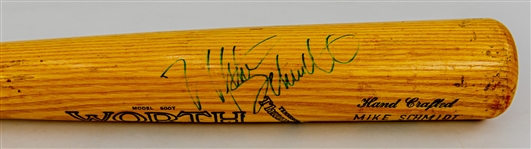 1983-88 Mike Schmidt Philadelphia Phillies Signed Worth Professional Model Game Used Bat (MEARS A10/JSA)