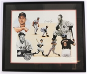 1995 Cal Ripken Jr. Baltimore Orioles Signed 21x26 Framed Lithograph (JSA)
