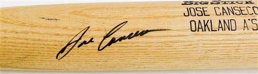 1990 Jose Canseco Oakland Athletics Signed Rawlings Adirondack Professional Model Bat (MEARS A6/JSA)