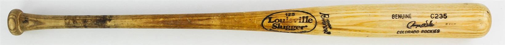 1995-98 Larry Walker Colorado Rockies Louisville Slugger Professional Model Game Used Bat (MEARS A9) 