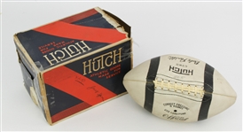1963 Babe Parilli Boston Patriots Store Model Hutch Player Endorsed White Football w/ Box