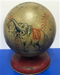 1940's Connie Mack Philadelphia Athletics Baseball Shaped Atlantic Coin Bank