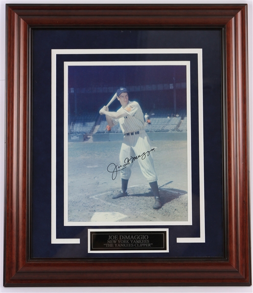1936-1951 Joe DiMaggio New York Yankees "The Yankees Clipper" Signed 10x13 Framed Photo (JSA)