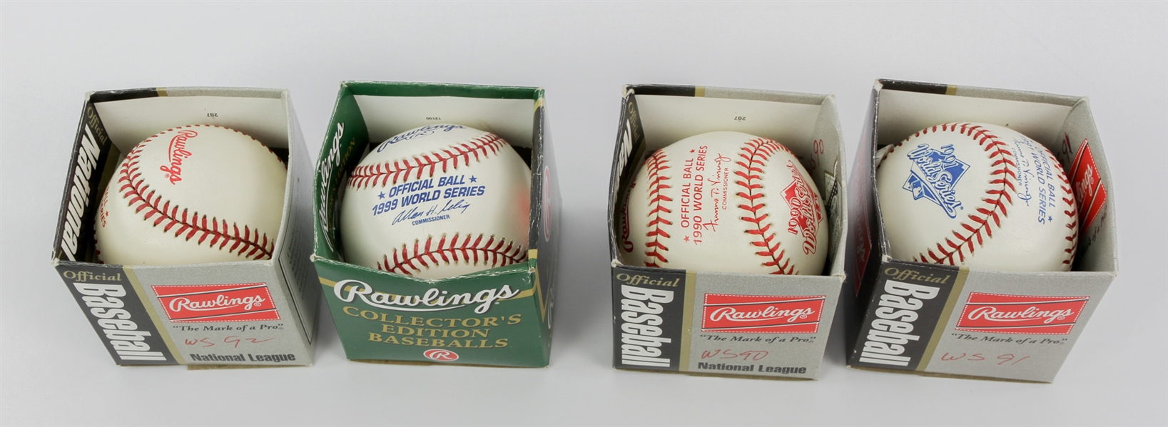 1990-99 Official World Series Baseball Collection - Lot of 4