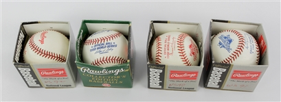 1990-99 Official World Series Baseball Collection - Lot of 4