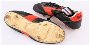 1977-83 Eddie Murray Baltimore Orioles Signed Game Worn Brooks Cleats (MEARS LOA/JSA)