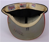 1995 Eddie Murray Cleveland Indians Game Worn Cap (MEARS LOA) World Series Season