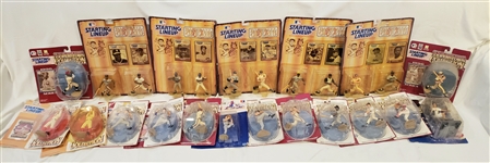 1960s-2000s Baseball Starting Line-Up Figures and Superbowl Mini Footballs (Lot of 85+)