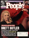 1996 Brett Butler Grace Under Fire Signed People Magazine (MEARS LOA)