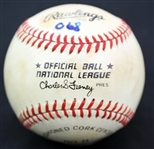 1970-86 Eddie Mathews Milwaukee Braves Signed ONL Baseball (JSA)