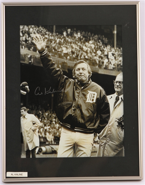 1953-1974 Al Kaline Detroit Tigers Signed 10.5 x 13.5 Framed Photo (JSA)