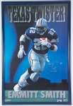 1990-2002 Emmitt Smith Dallas Cowboys "Texas Twister" Signed 24x37 Framed Poster (JSA)