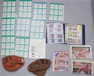 1960s-90s Baseball Memorabilia Collection - Lot of 50+ w/ Ralph Kiner Signed Card, Eddie Murray Store Model Mitts, Trading Cards & More