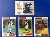 1974 Topps Baseball Trading Cards - Complete Set of 660 + Set of 44 Traded Cards & Set of 24 Team Checklists