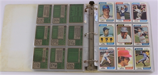 1974 Topps Baseball Trading Cards - Complete Set of 660 + Set of 44 Traded Cards & Set of 24 Team Checklists
