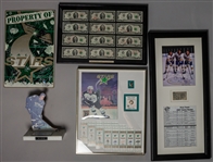 1970s-2000s Dallas Stars Hockey Tickets, Photo, Signed $2 Bills, and more (Lot of 5)