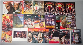 1970s-1990s Chicago Bulls Books, Magazines, Programs, & more (Lot of 20+)