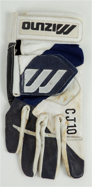 1997-2001 Chipper Jones Atlanta Braves Game Worn Batting Glove (MEARS LOA)