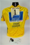 2000's US Postal Service Tour De France Jersey w/ Armstrong Number Tag & JJ Henry Signed Golf Glove - Lot of 2 (JSA)