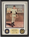 1951-1968 Mickey Mantle New York Yankees Framed 12x15 Game Used Bat Piece w/ 8x10 Photo 