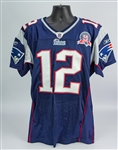 2009 Tom Brady New England Patriots Home Jersey (MEARS A5)