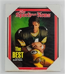 1980s-90s Minnesota Twins & Brett Favre Framed Photo w/ Old Century Classics Pinball Style Baseball Game  
