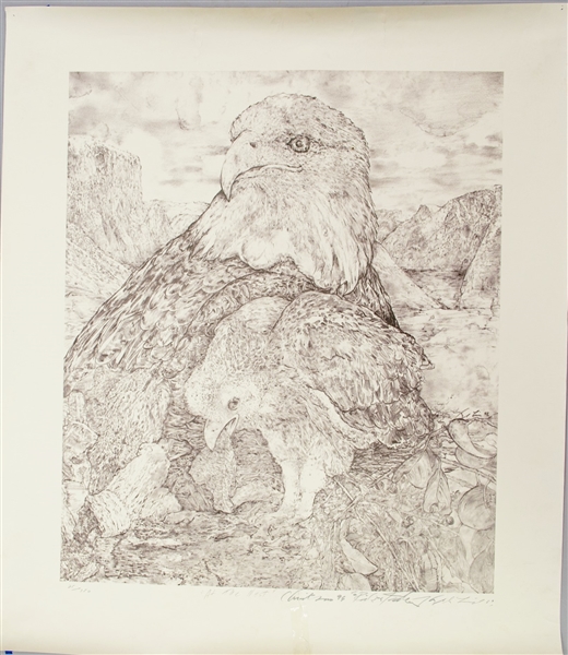 1989 Kyle Lind "At the Nest" 26" x 30" Print 