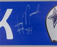 1990-1995 Jay Novacek Dallas Cowboys Signed 4 x 40 Name Plate (JSA)