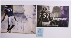 1996-2012 Ray Lewis Baltimore Ravens Signed 16x20 Photo (JSA)