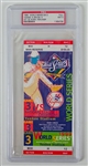 1999 New York Yankees vs Atlanta Braves Game 3 World Series Full Ticket (PSA Slabbed Mint 9)