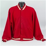 1960's Wisconsin Badgers Letterman Style Coaching Jacket of Hall of Famer Bob Johnson