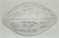 1990s Dallas Cowboy Multi Signed Football w/ 16 Signatures Including Tom Landry, Mel Renfro, Bob Lilly & More (JSA)