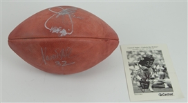 2005 Marcus Allen Joe Gibbs Dual Signed ONFL Tagliabue Football (JSA)