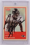 2004 Ray Lewis Baltimore Ravens Signed #118 Fleer Trading Card (JSA)