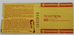 1985 Michael Jordan Chicago Bulls Rookie Year Ticket Stub 4th & Final Game of '84/'85 Season Playoffs