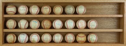 1970s-2000s Signed Baseball Collection - Lot of 73 w/ George Brett, Nolan Ryan, Warren Spahn & More (JSA)