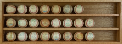 1970's-2000's Signed Baseball Collection - Lot of 73 w/ George Brett, Nolan Ryan, Warren Spahn & More (JSA)