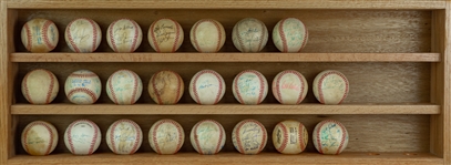 1970's-2000's Signed Baseball Collection - Lot of 73 w/ George Brett, Nolan Ryan, Warren Spahn & More (JSA)