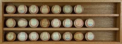 1970's-2000's Signed Baseball Collection - Lot of 73 w/ George Brett, Nolan Ryan, Warren Spahn & More (JSA)