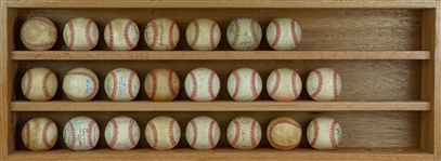 1970's-2000's Signed Baseball Collection - Lot of 73 w/ George Brett, Nolan Ryan, Warren Spahn & More (JSA)